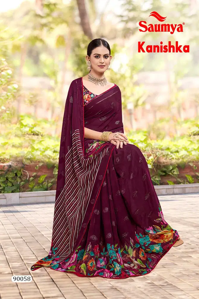 Kanishka By Saumya Luster Butta Designer Printed sarees Wholesale Shop In Surat